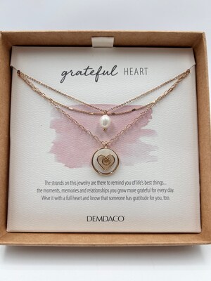 greatful heart necklace